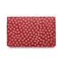 Indenya Business Card Holder 2501 with Small Sakura Blossoms, White on Red