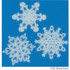 IEDA Mino Washi Reusable Window Decoration, SET 3 Snowflakes Flakes, Emotion