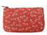 INDENYA Change Purse 1002 with Dragonfly Patterns, White on Red