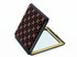 INDENYA Pocket Mirror 5015 with a Flower Grid Pattern, Pink on Black