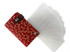 INDENYA Credit Card Holder 2521 Dragonflies White on Red