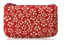 INDENYA Change Purse 1002 with Ume Flower Pattern, White on Red
