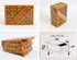 KIRO Hakone Marquetry Traditional Yosegi Puzzle Box (Secret Box) Size 4, 10 steps