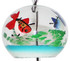 SHINOHARA Handmade Edofurin Glass Wind Chime with Red and Blue Goldfishes painting