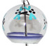 Japanese Handmade Edofurin Glass Wind Chime with Blue Dragonflies painting