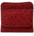 INDENYA Compact Purse 1208 with Dragonflies Pattern, Black on Red