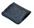 INDENYA Compact Purse 1208 with Checkered Pattern, Black on Blue