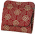 INDENYA Compact Purse 1208 with Hortensia Pattern, White on Red
