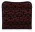 INDENYA Compact Purse 1208 with Iris Pattern, Red on Black