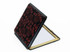 INDENYA Pocket Mirror 5015, Irises Red on Black