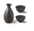 Kaneko Pottery Traditional 'Bizen' Porcelain Sake Set