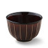 Brown Lacquer Collection Teacup, stripes