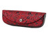 INDENYA Hard Shell Glasses Case 4210, Flower Arabesque Black on Red