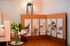 BENRIDO COLLOTYPE Decorative Folding Screen, "Ito Jakuchu" Vegetables, Brown