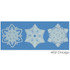 Reusable Mino Paper Window Decoration Set SNOWFLAKES 3pcs. Chicago