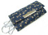 INDENYA Keycase 4702 with a Pattern of Dragonflies, White on Blue