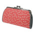 INDENYA Women's Purse 1501 with a Dragonfly Pattern, White on Red