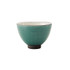 MARUKATSU Porcelain "WAN-GURI" Rice Bowl, Turquoise