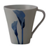 Porcelain Blue-Dyed Mug SOME-IRO with Floral Patterns