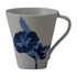 Porcelain Blue-Dyed Mug SOME-IRO with Floral Patterns