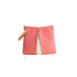 KOSHO 100% Cotton Pouch ougi IV with leather strap Baby Pink