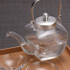 Glass Pitcher for Hot And Cold Drinks, "CHIRORI", Silver (square) SET + Sake Glasses