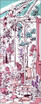 Rienzome Tenugui Cloth with Garden Pattern (385)
