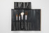 MIZUHO Brush Black, Foldable Makeup Brush Pouch