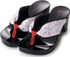 MIZUTORI hitete black Geta with Pink Wildflower design (KCB-17)