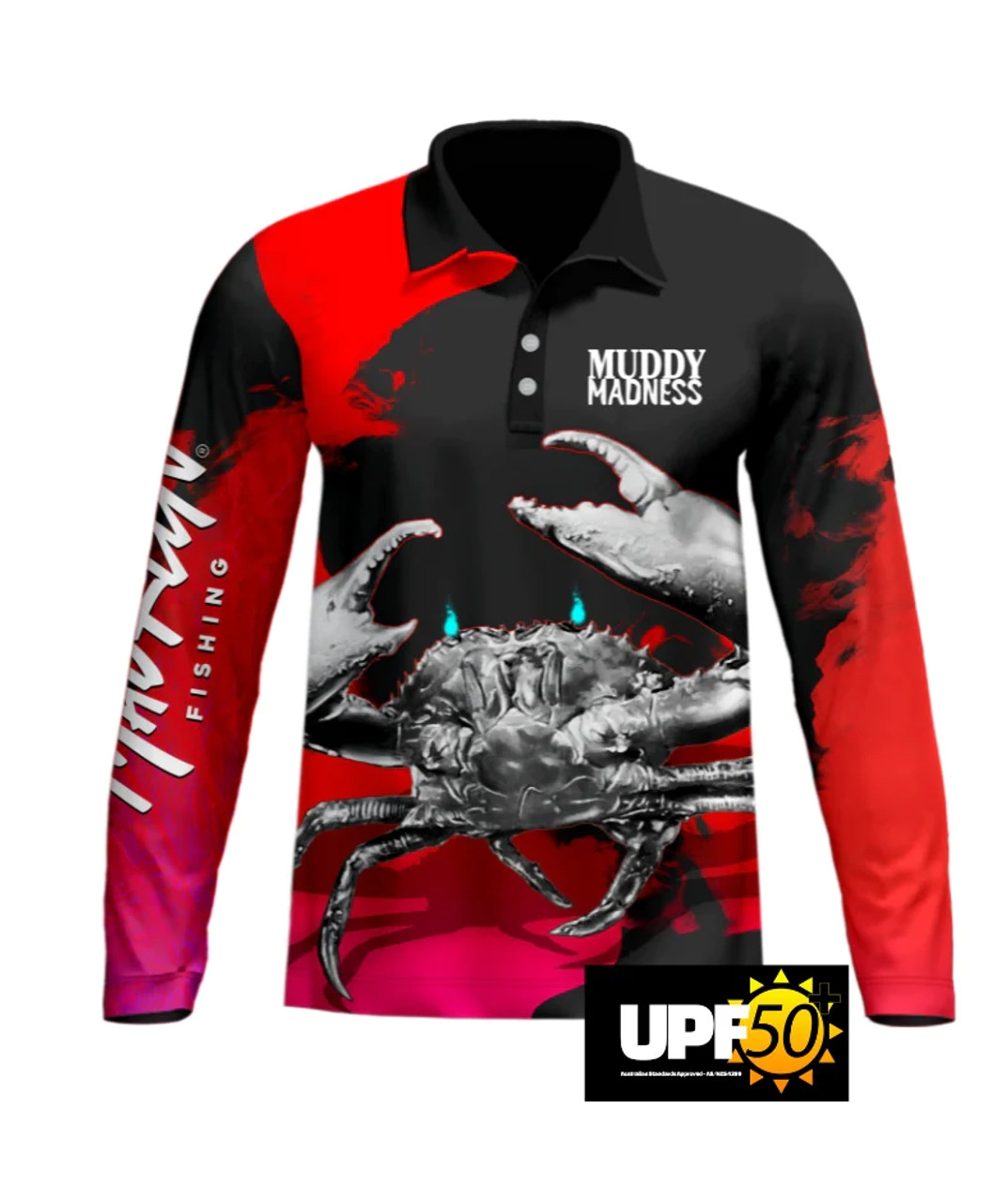 Mad Keen Men's Muddy Madness Fishing Shirt - Black/Red - Kimberley Country  Department Store