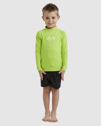 Billabong  All Day Arch RF L/S - Neon Green Rashguard