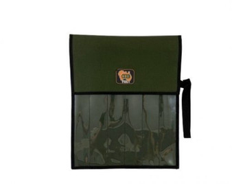 AOS Canvas Green Knife Wrap Clear Front