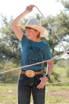 Cinch Kid's "This Aint My First Rodeo" Tee - Blue