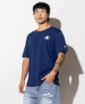 Champion Men's Puff C- Logo Tee - Sail Away Navy CSI