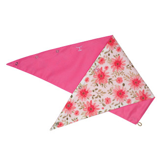 Just Country Women's Carlee Double Sided Scarf - White Gerberas/Rose