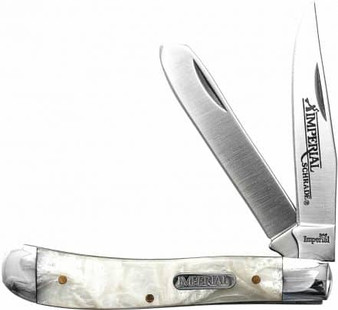 Imperial Imperial IMP13L Large Trapper Folding Pocket Knife, Cracked Ice Handles