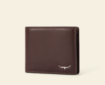 R.M. Williams Bi Fold Wallet with Pocket -   Chestnut
