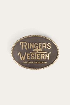 Ringers Western  Kelby Belt Buckle - Gold