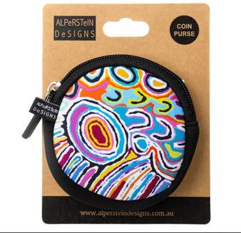 Alperstein Designs Judy Watson JU neop coin purse