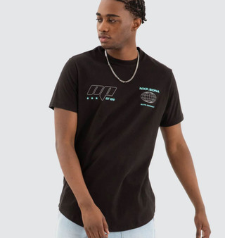 ON SALE NXP Men's "Mighty Dual Curved" SS Tee - Jet Black