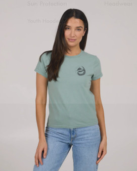 ON SALE Salty Crew Women's Fishing Yang Modern Tee - Sage