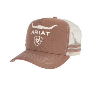 Ariat Wild Bull Trucker Cap  - Brown Heather