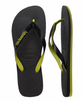 Havaianas Men's Top Tred Rubber Mix Thong - Black/ Green