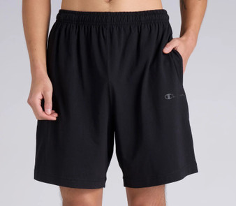 Champion Men's "Tonal Script Core Train" Shorts - Black