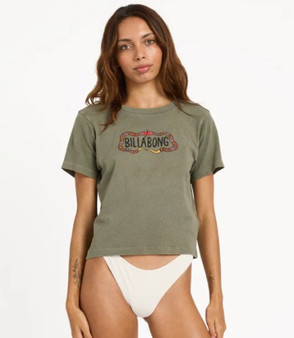 Billabong Women's Otis Snake Tee - Pine