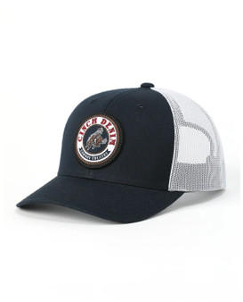 Cinch Men's Cowboy Country Mid Profile Trucker Cap- Navy White