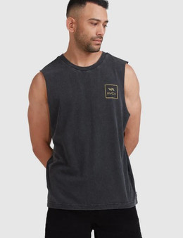 RVCA Men's All The Ways Muscle - Black Acid