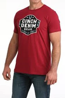 Cinch Men's Graphic Tee - Red