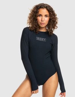 Roxy Women's Heather LS Onesie - Antharacite