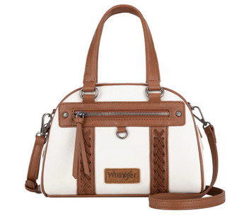 Wrangler Women's Whipstitch Crossbody Bag - Beige/ Tan